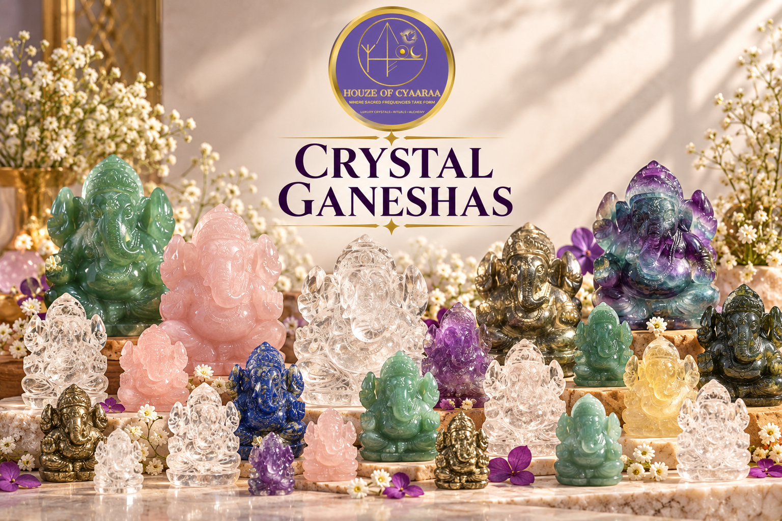 CRYSTAL GANESHAS