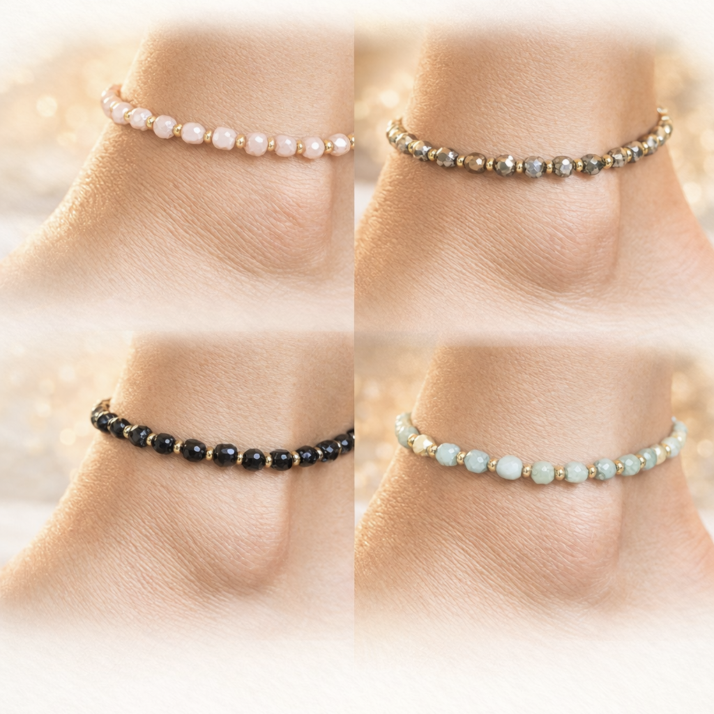 CRYSTAL ANKLETS
